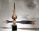 Click here to see a larger picture of the painted wood arrow Weathervane